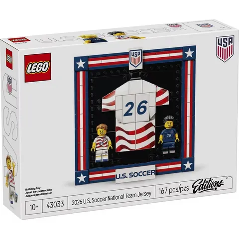 LEGO Editions 2026 U.S. Soccer National Team Jersey - 43033 167 pcs NEW SEALED