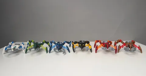 LEGO BIONICLE Visorak Complete Set of 6 "spider" figures