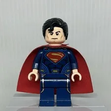 LEGO DC sh0077 Superman Dark Blue Suit Red Eyes Minifigure 76003 76002 76009
