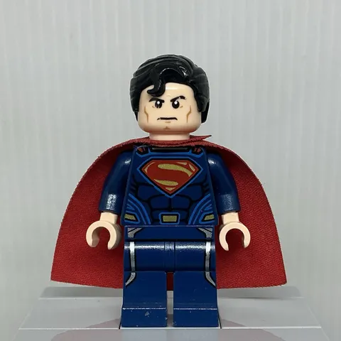 LEGO DC sh0077 Superman Dark Blue Suit Red Eyes Minifigure 76003 76002 76009