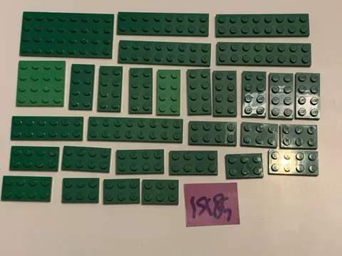 Lego Parts Lot Green Plates