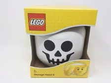 Lego Storage Head S Container Skeleton Halloween Jack O Lantern Art 4031 NEW