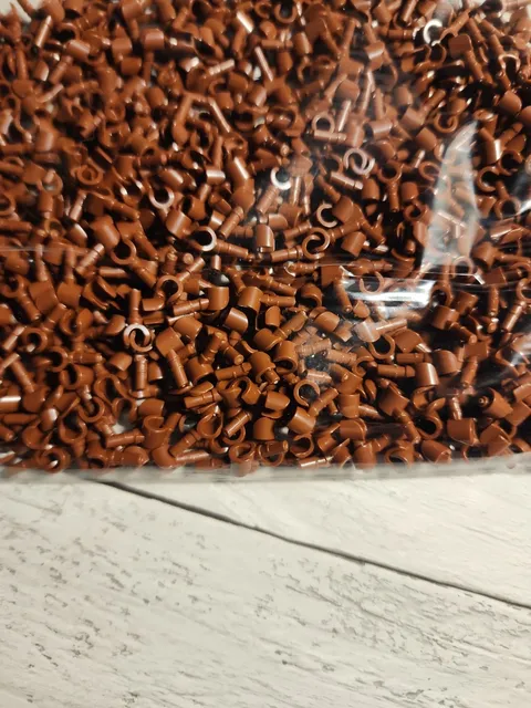 Lego Lot of 100 Brown colored mini figure hands New Condition Custom Built Lot