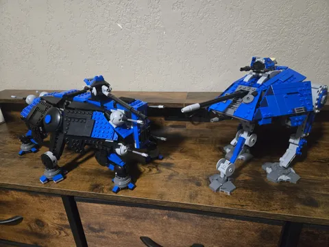 Custom 501ST LEGO Star Wars Lot (AT-TE, AT-AP, 5 Clones) 100% Authentic Lego