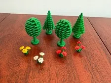LEGO 6305  1980 Trees & Flowers LEGOLAND Town System Lionel Kiddie City Complete