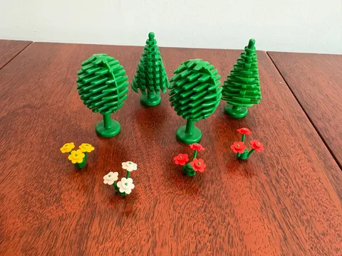 LEGO 6305  1980 Trees & Flowers LEGOLAND Town System Lionel Kiddie City Complete