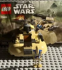 LEGO Star Wars AAT Microfighter 75029 Complete Set & Battle Droid