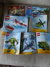 Lot of 7 Lego Instruction Manuals Marvel super heros City Creator