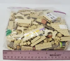 Large Mixed Lot of Lego Bricks & Pieces Tan Beige