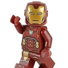LEGO® Marvel Avengers™ Iron Man Silver Hexagon on Chest Minifigure™ sh0612