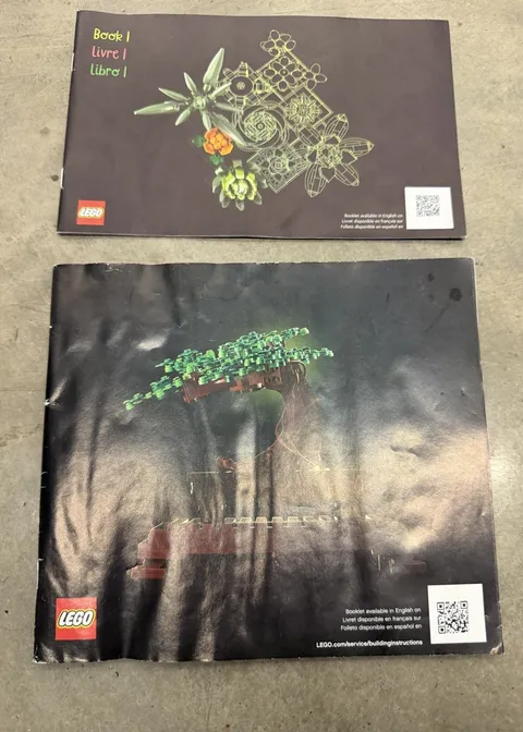 LEGO Botanical Collection Instruction Manual Lot Bonsai Tree Flower Set