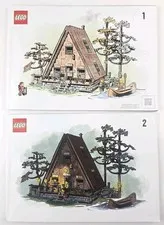 LEGO® Ideas 21338 A-Frame Cabin Instruction Manuals Only Set Of 2