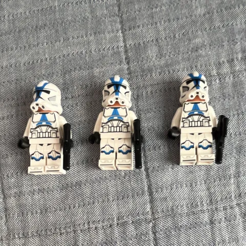 LEGO Star Wars 501st clone Minifigures Lot of 3 w/ Blasters