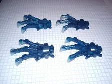 4 Dark Blue with Pearl Dark Gray Talons Bionicle Lego Foot 53562pb03 Piraka Claw
