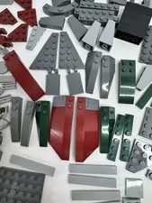 LEGO  8097 Star Wars Slave I - BRICK LOT - Dark Red & Green - MISC INCOMPLETE