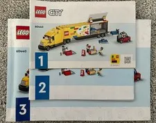 Lego City #60440 Yellow Delivery Truck instructions manuals ONLY