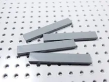 LEGO Lot of 4 Dark Bluish Gray 1x6 Smooth Tiles Plates BP