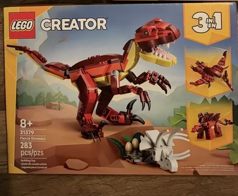 LEGO Creator 3-in-1 Fierce Dinosaur Set 31379 283 pcs Complete w/ Box