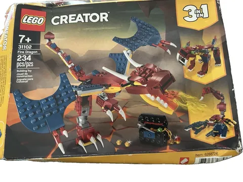 LEGO 31102 Creator 3 in 1 FIRE DRAGON, New, See Pics/Description
