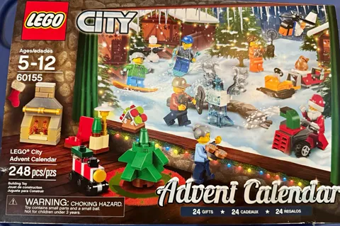 LEGO City Advent Calendar 60155 248 pcs Santa Limited Edition Ages 5-12
