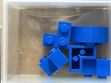 LEGO Parts - Blue Brick 2 x 2 Corner - No 2357 - QTY 5