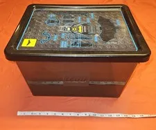 Lego Batman Movie Storage Box Transparent Black W/Movie Graphics Lid 14"×10"×9"T