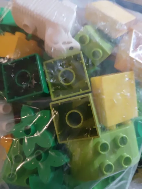 At Least Lego 100 Duplo Brick  Bricks Bulk Lot Parts Random Assorted Kids CLEAN