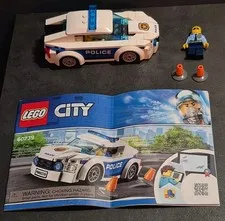 Lego City Police Car 60239 W/Instructions-No Hat-READ*