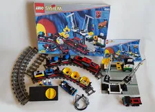 LEGO 4565 Freight and Crane Railway Train Original Box incl Box & Instructions 9V 1996