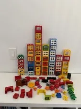 LEGO DUPLO Building Doors Windows House Parts Lot Fire Chief Eyes Pieces