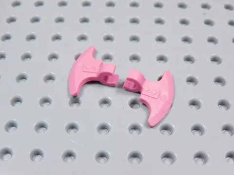 LEGO Lot of 2 Dark Pink Axe Blade Weapon Minifig BS