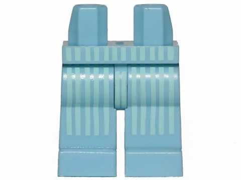LEGOHips and Legs with Vertical Light Aqua Stripes Pattern inv.654