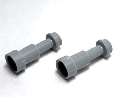Lego - Minifigure Utensil - Lot of 2 - Light Grey, Telescope, Spy Glass