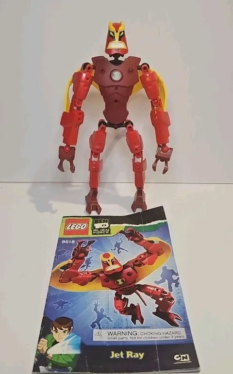 LEGO Ben 10: Alien Force Jet Ray 8518 w/ Instruction Booklet 