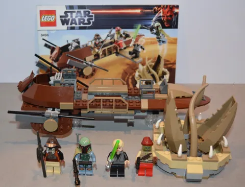 LEGO Star Wars 9496 Desert Skiff Complete Set w/ Minifigs no box 99.9% Complete