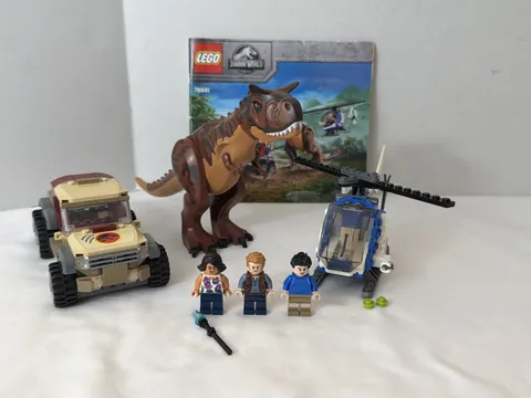 Lego Jurassic World - Carnotaurus Dinosaur Chase Set #76941 - 100% Complete