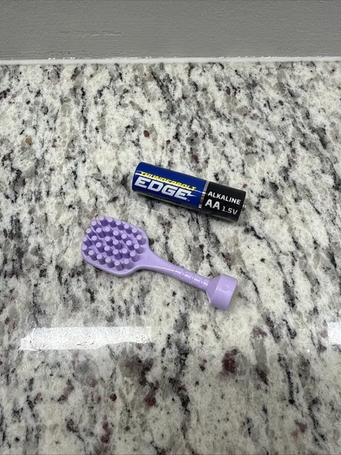 Lego Duplo Purple Hair Brush Utensil W/ Hand Grips For Minifigs Hairbrush