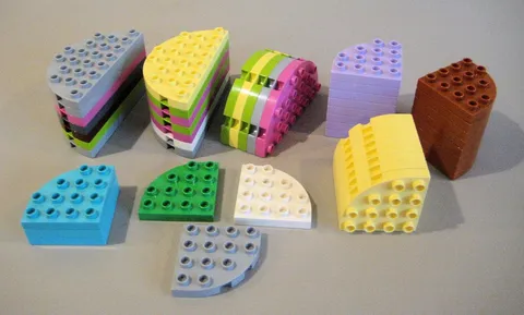 Lego Duplo Lot 49 Thin Baseplates 4X4 4X8 Round Assorted Colors Parts & Pieces