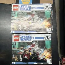 LEGO Star Wars Set 8019 Republic Attack Shuttle Instruction Manuals 1 + 2