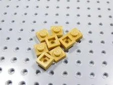 LEGO Lot of 8 Pearl Gold 1x1 Plates BN
