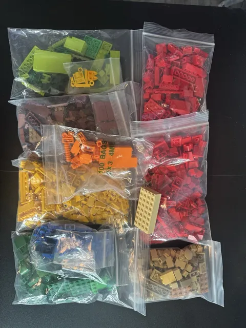 LEGO BULK LOT OF 2LB & 4oz VARIOUS SIZES & COLORS 1X2 2X2 2X4 Lego Colors