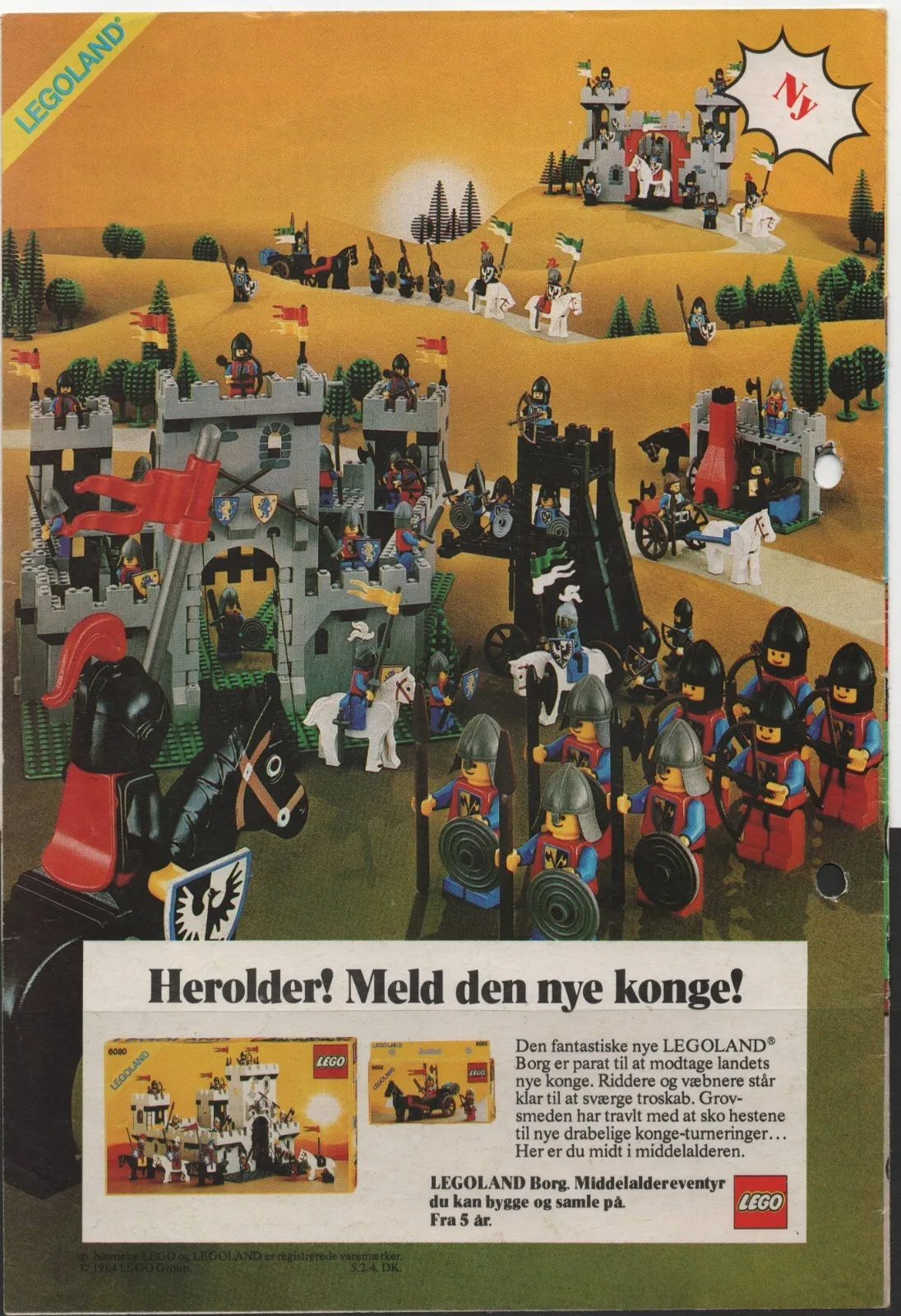 LEGO ADVERTISING INSERTS #  6-1565 #  CASTLE AND KNIGHTS # 1984 #