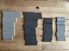 Lego Light Dark Gray Lot 2x8 2x10 2x12 2x16 50 Pieces Bulk Cleaned