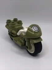 Lego Duplo Vehicle Jurassic World Park Military Green Motorcycle