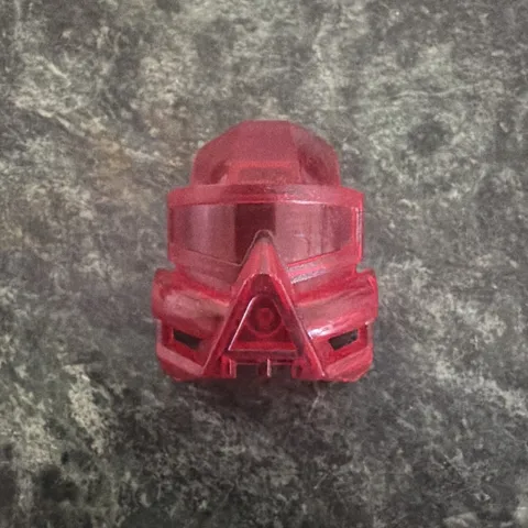 LEGO BIONICLE -- TRANS RED KANOHI KAUKAU MASK 32571 RARE TAHU 2001 Vintage