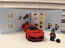 LEGO Speed Champions Set 76895 Ferrari F8 Tributo Complete w Minifigure + Manual