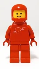 Lego Classic Space Astronaut Red Minifigure No Prongs