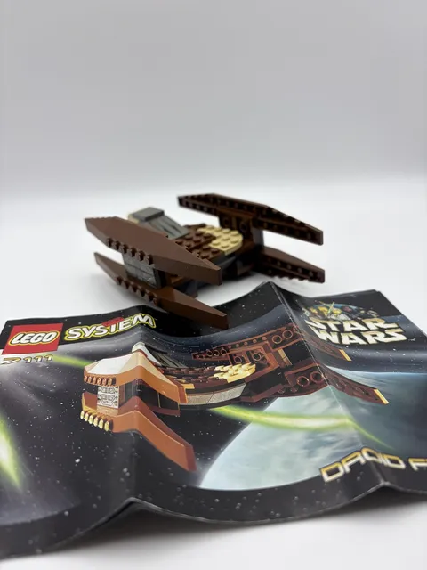 Vtg LEGO Star Wars 7111 Droid Fighter Complete Set Instructions Episode I 1999