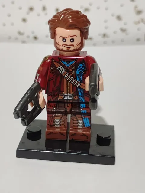 Custom Lego Star Lord Guardian of the Galaxy Marvel  Minifigure