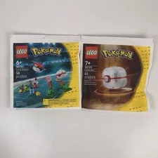 Lego Pokémon 30729 Premier Ball Lego 30730 Trainer Supplies Sealed New